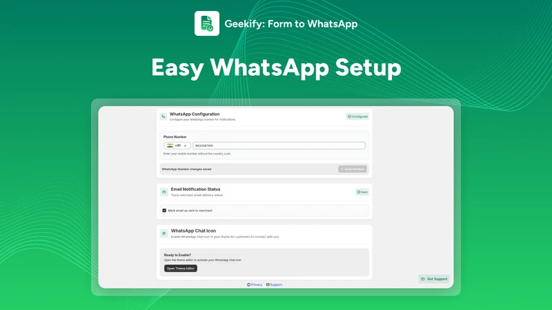 Geekify: Form to WhatsApp