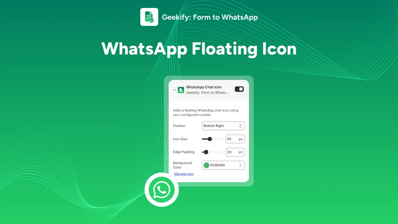 Geekify: Form to WhatsApp