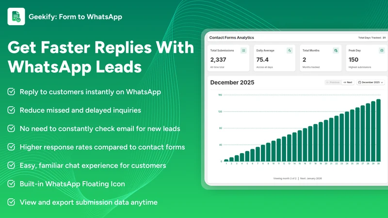 Geekify: Form to WhatsApp