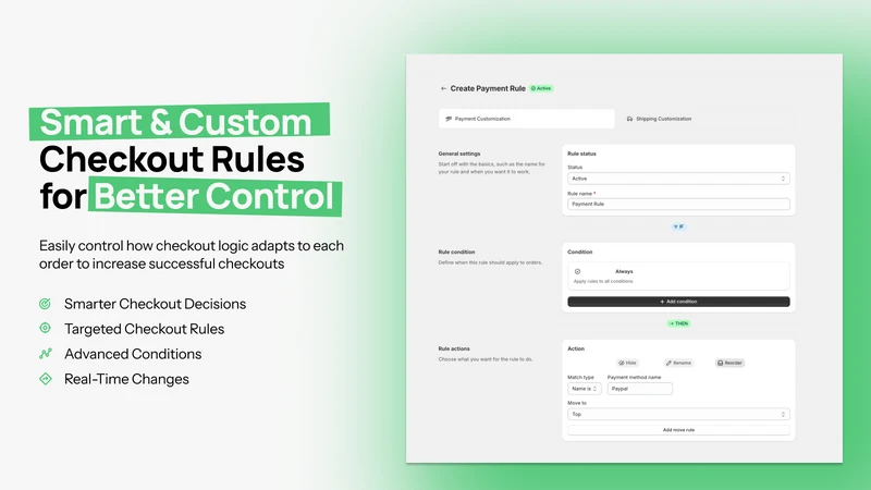 Craft Checkout Rules