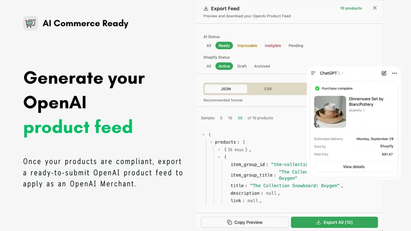 AI Commerce Ready