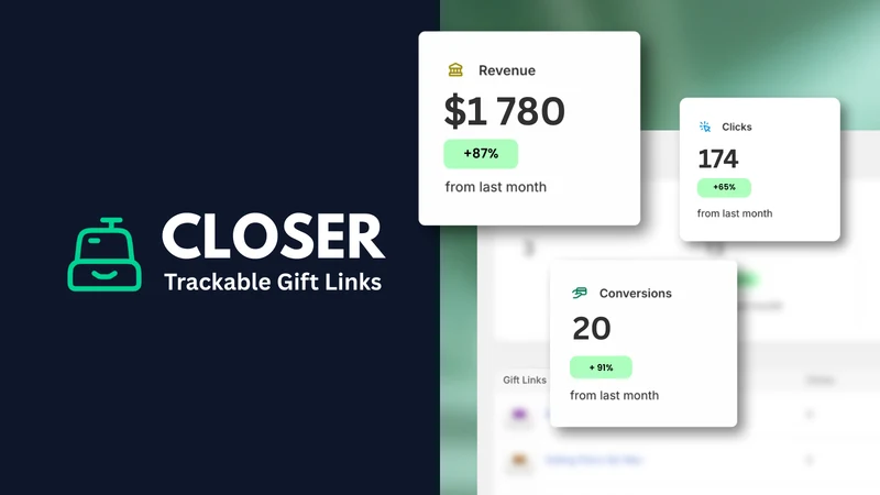 Closer: Trackable Gift Links
