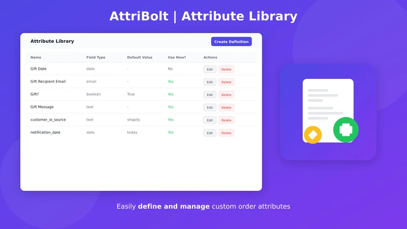 AttriBolt ‑ Order Attributes