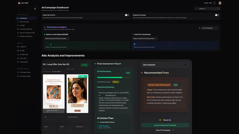 Muze AI CMO for Ads