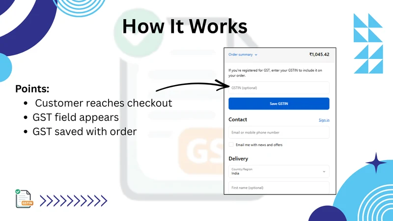 Checkout GST Number Field
