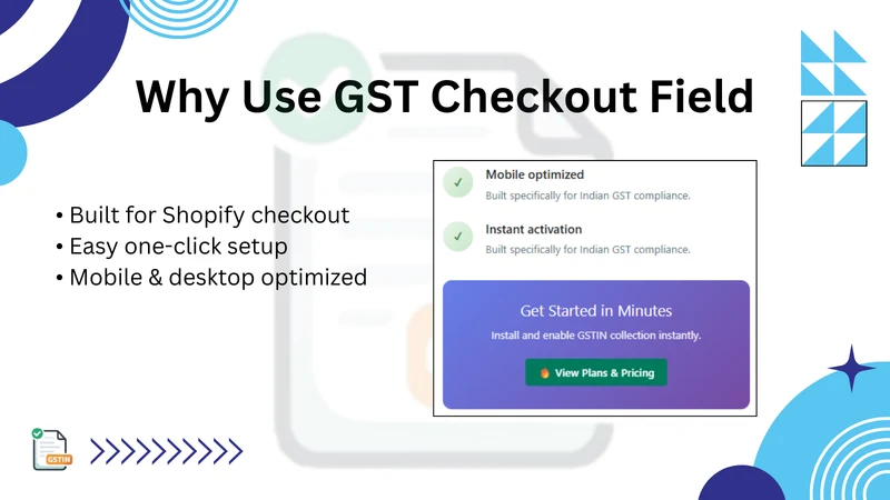 Checkout GST Number Field