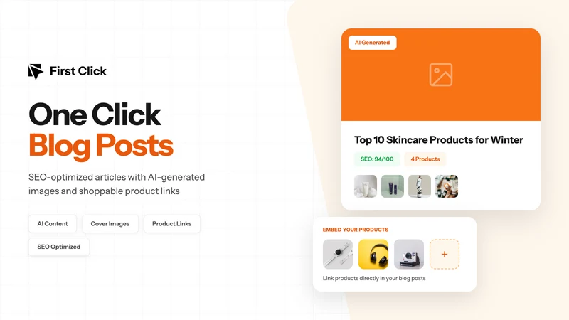 FirstClick: AI Blog & LLM SEO