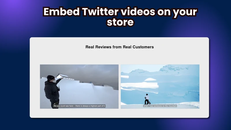Embed Twitter Videos