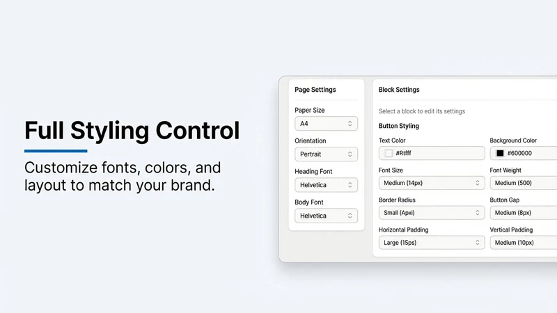 Custom PDF Tear Sheets
