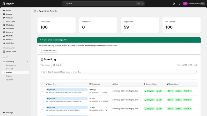Converlay: Server Tracking
