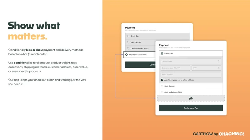 Cartflow: COD Payment Methods