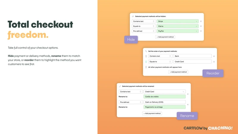 Cartflow: COD Payment Methods