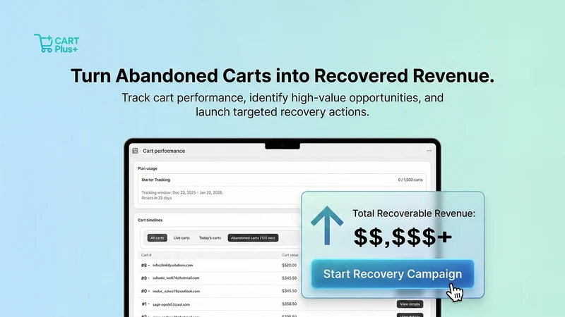 Cart+ Persistent Cart Recovery