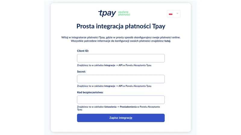 Tpay ‑ BLIK Level 0
