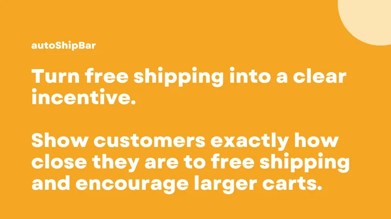 autoShip | Free Shipping Bar