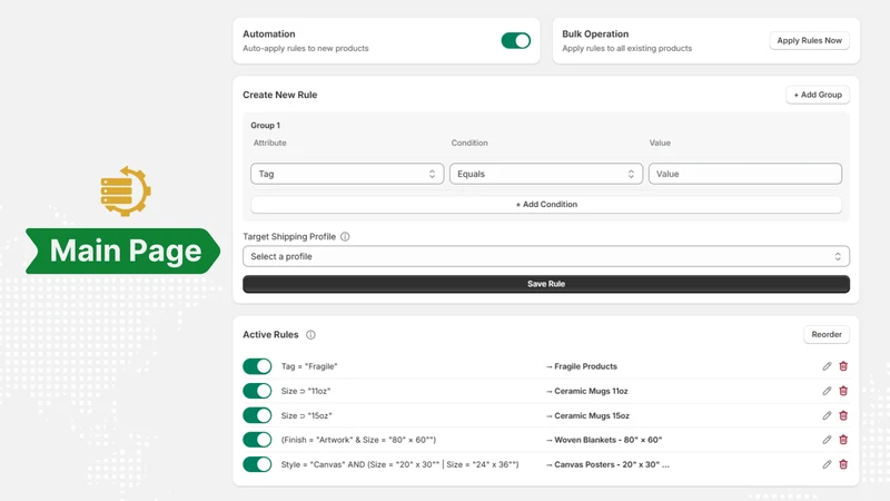 ELNEIT: Shipping Profile Auto