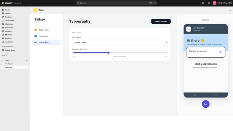 Talksy Live Chat & Search