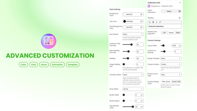 Collection ‑ Slider & Grid