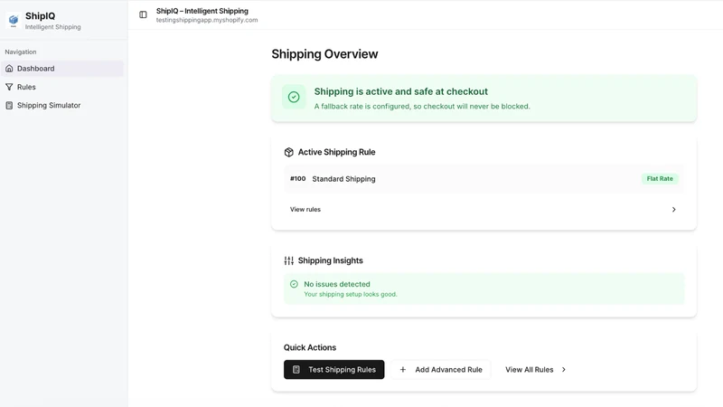 ShipIQ ‑ Smart Shipping Rules