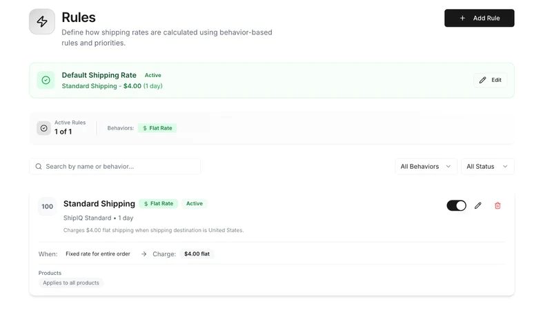 ShipIQ ‑ Smart Shipping Rules