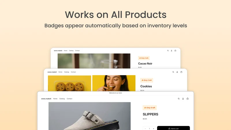 Product Badge ‑ Low Stock