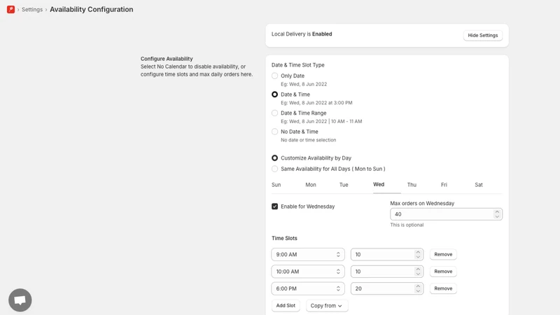 Delivery Date Picker Kite