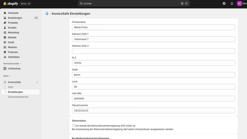 InvoiceSafe: VAT Invoices