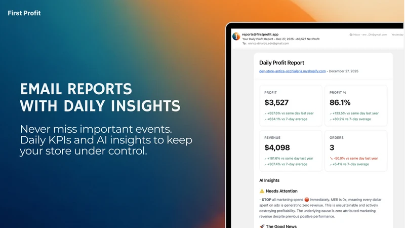FirstProfit – Profit Analytics