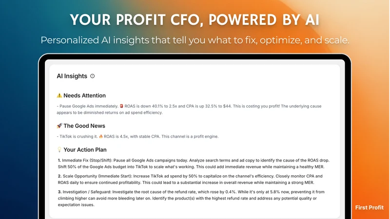 FirstProfit – Profit Analytics