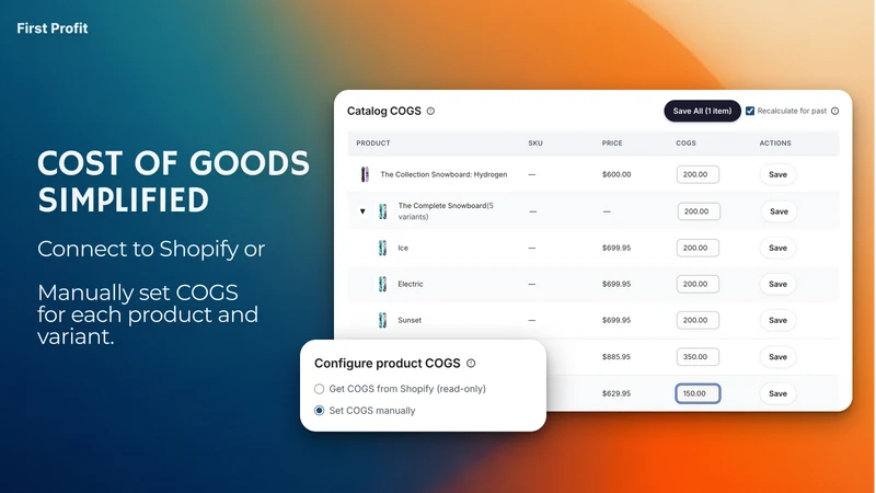 FirstProfit – Profit Analytics