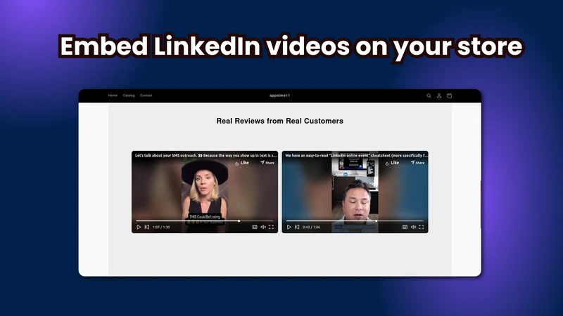 Embed LinkedIn Videos