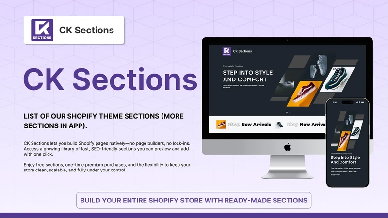 CK — Theme Sections & Upsells