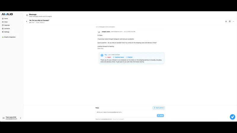 Aiva: AI Inbox Assistant