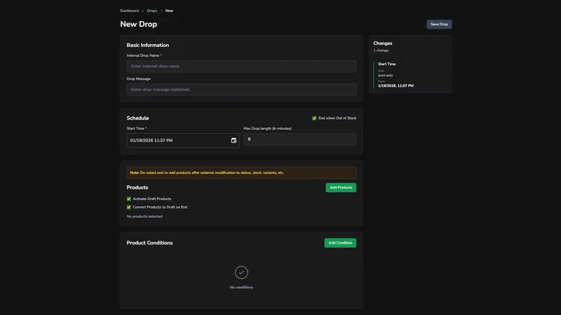 Droppable | Queue and Releases