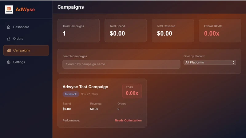 AdWyse: ROAS & Ad Attribution