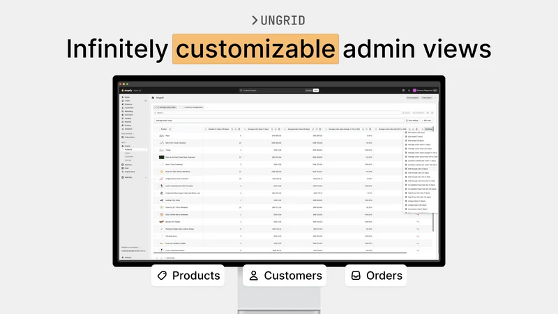 Ungrid | Custom Admin Views