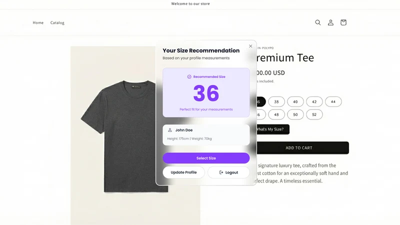 Polypo AI Size Recommender