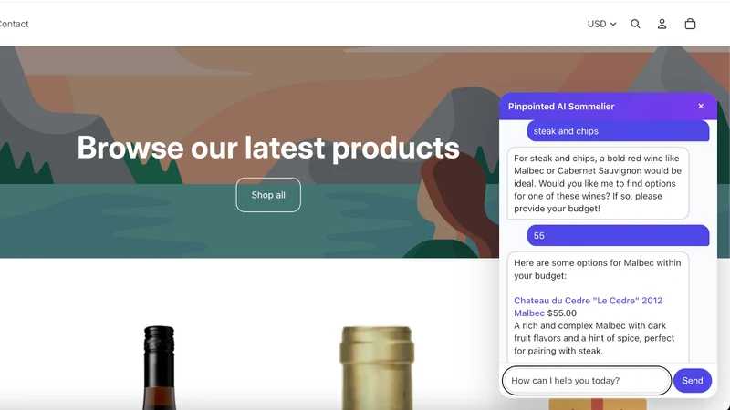 Pinpointed AI Sommelier