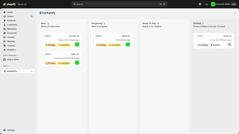 Kanbanify: Production Tracking