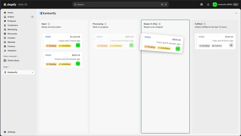 Kanbanify: Production Tracking