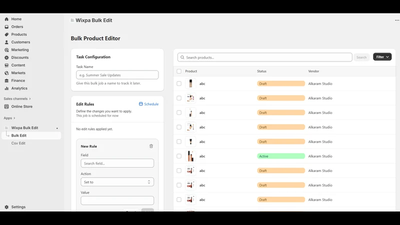 Airo Bulk Product Editor