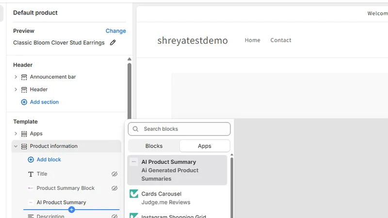 AI Product Summary Generator