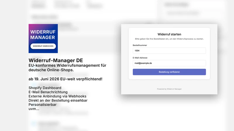 Widerruf Manager