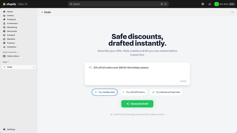 Veda – Safe Discounts & Stacks