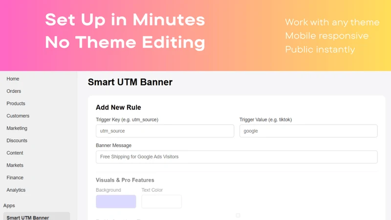 Smart UTM Banner