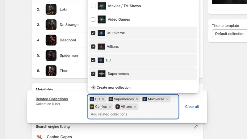 Related Collections Linking