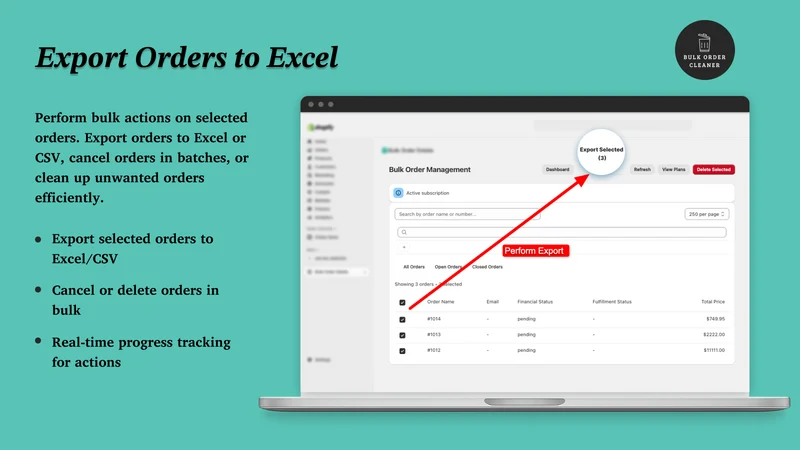 SML Bulk Order Cleaner Manager