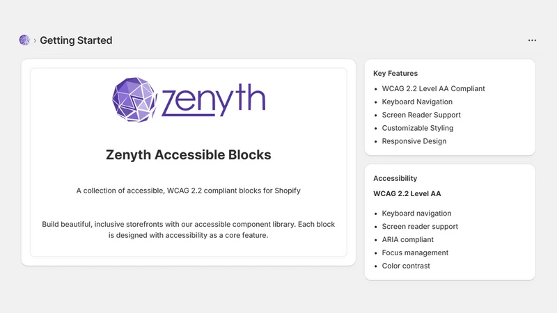 Zenyth A11y Blocks