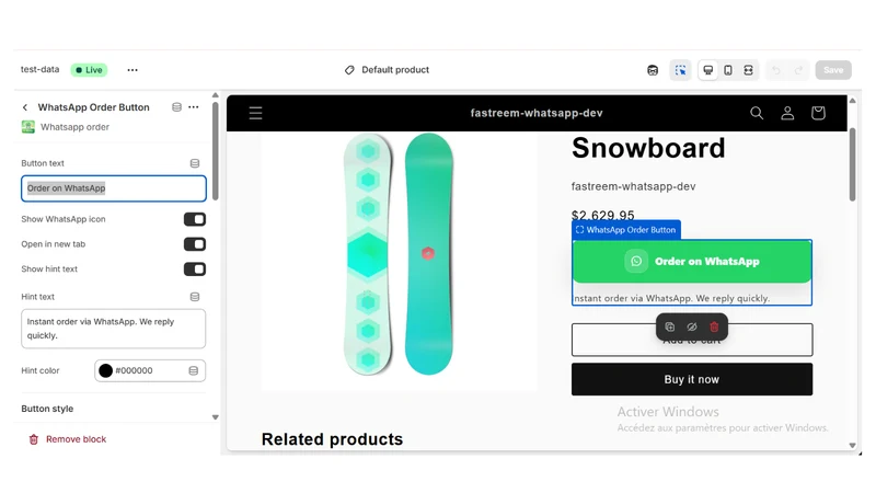 QuickChat Buy ‑ WhatsApp Order