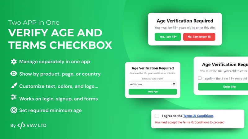 PassCheck: Age & Terms Box
